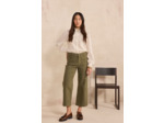 Jean large et cropped en coton mélangé MAE