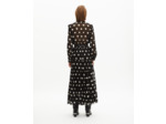 Robe longue à pois noire black white