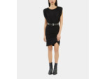 Robe Courte Noire Avec Fronces black