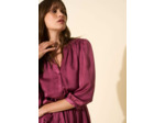 Robe courte satinée