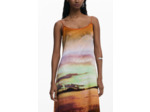 Robe Sans Manches En Tissu – Femme