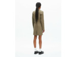 Robe style militaire avec poches plaquees kaki