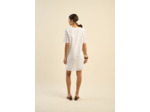 Robe courte en broderie anglaise