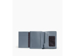 Portefeuille vertical zippé 2 volets Emile en cuir signature T