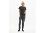 T-shirt avec sérigraphie noir délavé black washed