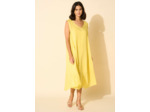 Robe midi à col V