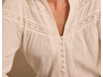 Blouse brodée en coton MAGNOLIA