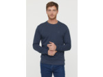 Sweat basique en coton bio gratté et print poitrine