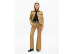 Veste courte avec poches a rabat beige