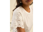 T-shirt manches raglan broderies anglaises