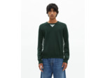 Pull avec contrastes de couleurs vert foncé grey / green