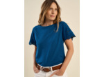 T-shirt manches raglan broderies anglaises
