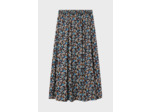 Jupe midi en satin à fleurs - CERES