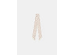 Foulard Emma écru imprimé mini coeurs