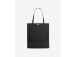 Tote bag en canvas et cuir grainé noir black