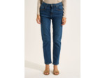 Jean droit taille haute cinq poches