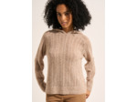Pull ample à capuche