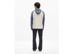 T-shirt manches longues raglants a capuche beige grey