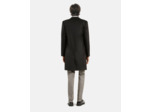 Manteau long simple croisure black