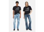 T-shirt mixte the doors x the kooples noir black washed