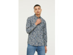 Chemise allover avec poche et broderie poitrine