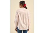 Chemise style pyjama rayée à col chemise