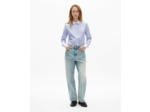 Chemise a manches longues col classique blue white