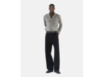 Chemise manches longues a carreaux black white