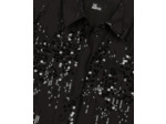 Chemise à sequins noire black