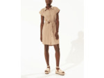 Robe rayure marron glace