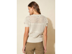 Pull col rond manches courtes