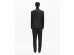 Veste de costume droite à fines rayures gris foncé grey