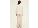Blouse romantique à col en coton - AMINA