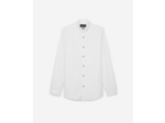 Chemise unie col officier, pression skullhead