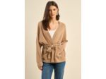 Cardigan en cachemire à ceinture