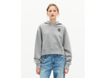 Sweatshirt court à capuche gris grey