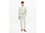 Veste de costume droite classique 2 boutons ecru