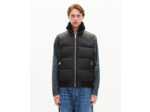 Doudoune sans manches col effet fourrure noire black