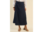 Jupe portefeuille en denim ajustable