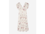 Robe longue imprimee off white / pink