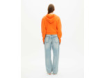 Sweat zippe avec blason orange