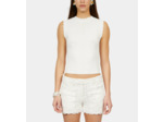 Top Blanc En Maille Ajourée white