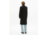 Manteau mi long avec details surpiqure black