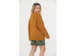 Gilet uni en laine mélangée effet oversize