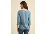 Tee-shirt col V et manches 3/4