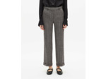 Pantalon droit avec revers grey