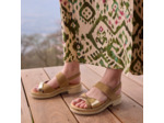 Sandales Femme Minis Doré