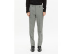 Pantalon de costume ajusté en pied de poule noir et blanc black grey