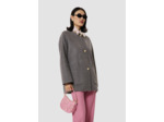 Manteau Milano gris en laine double face