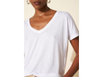 Tee-shirt oversize col V